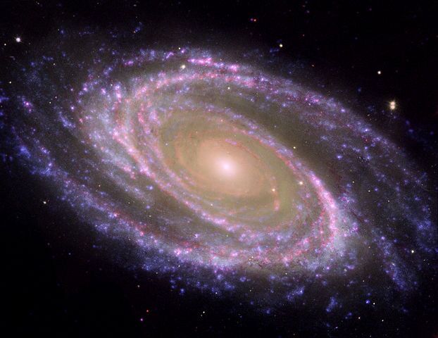 The striking spiral structure of galaxy M81 in the Big Dipper (Photo: NASA)