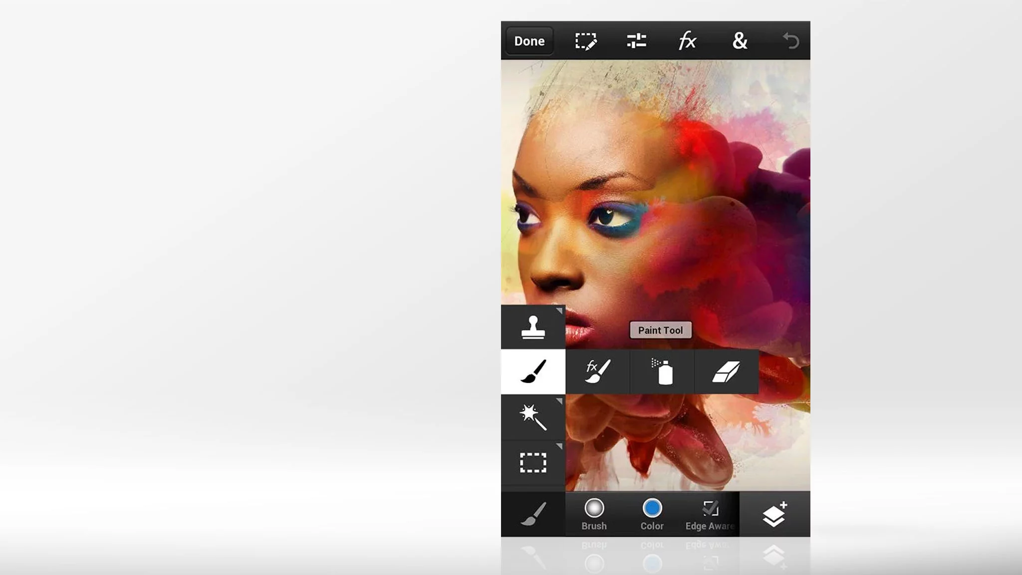 Photoshop Touch for Phones brings the tablet version's editing suite to smaller screens