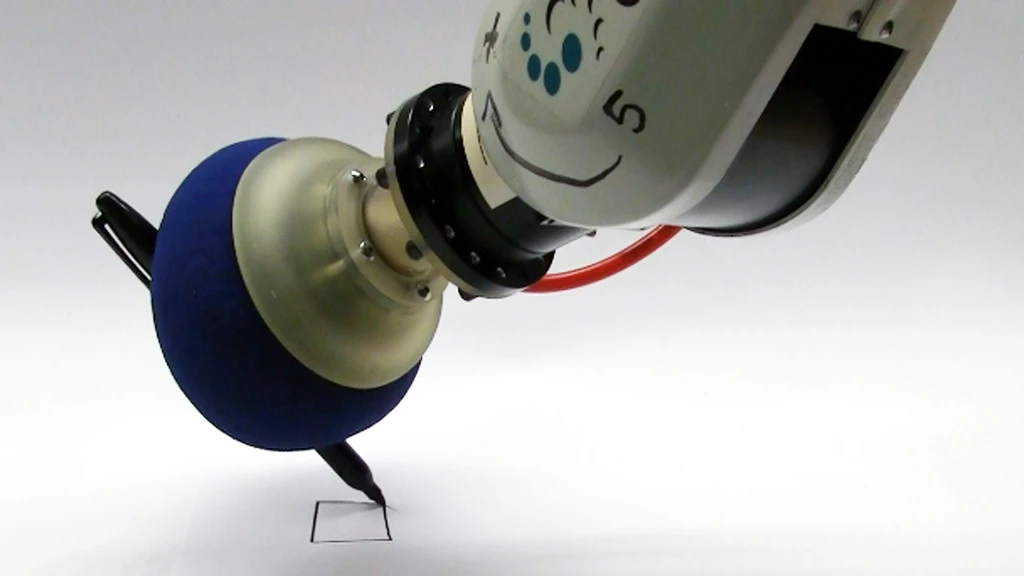 The universal gripper writing with a pen (Image: John Amend, Cornell University)