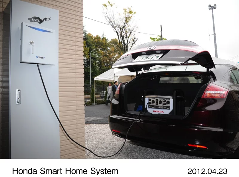 "Vehicle to Home Charge" using FCX Clarity Fuel Cell Electric Vehicle