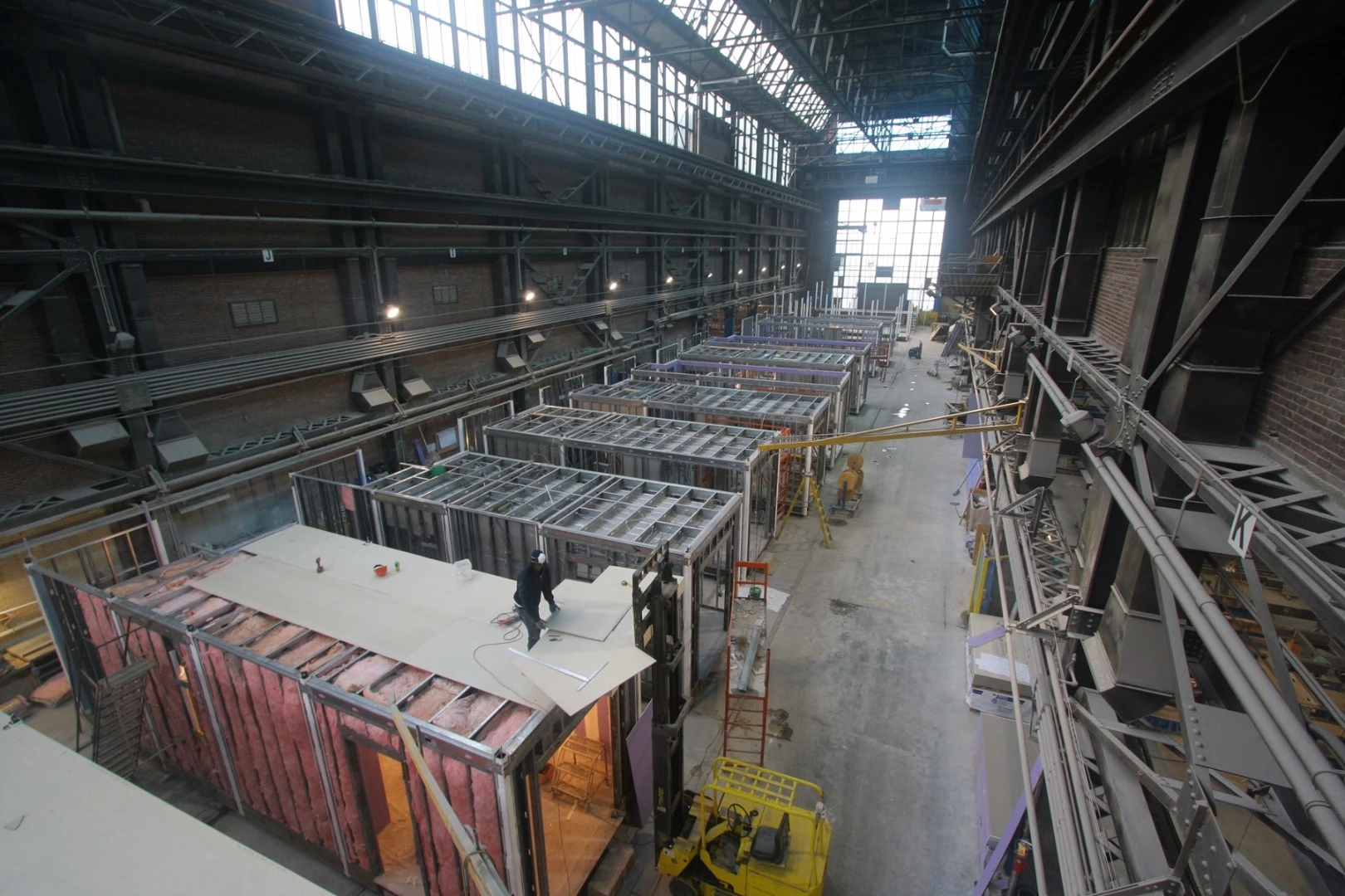 As the My Micro New York modules were created off-site, work on-site was also being carried out