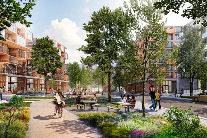 In the North Bayshore Framework Plan, Google lays out its vision to transform the existing North Bayshore area "from a place for cars to a place for people"