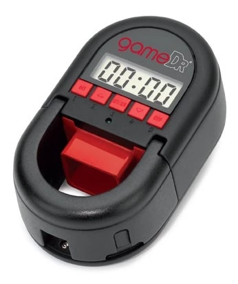 The timer alerts players when gaming time is nearly up, with a 10-minute and one minute warning, then switches off the game when the time limit is reached