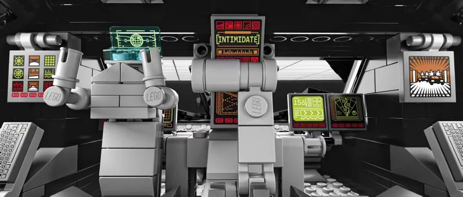 Like the exterior, the cockpit of the Lego Tumbler is intricately detailed (Photo: Lego)