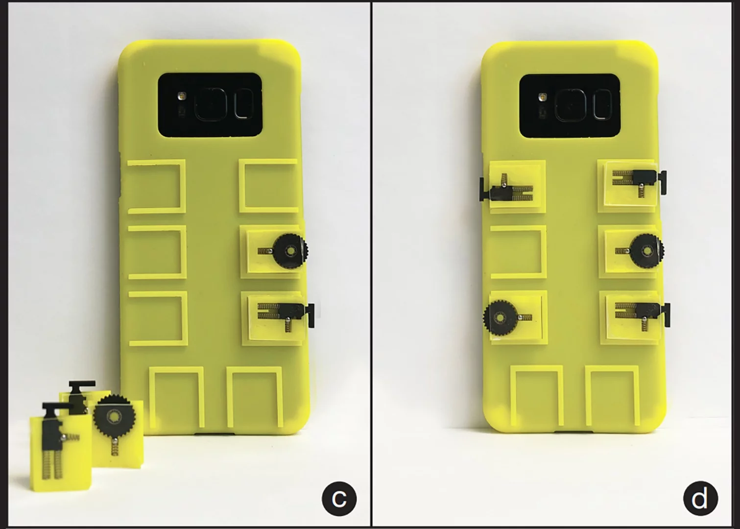 The modular vidgets are cheap to make and need no wiring