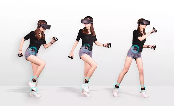 Kat Loco is a set of motion sensors for VR that translate walking on the spot into movements in the game