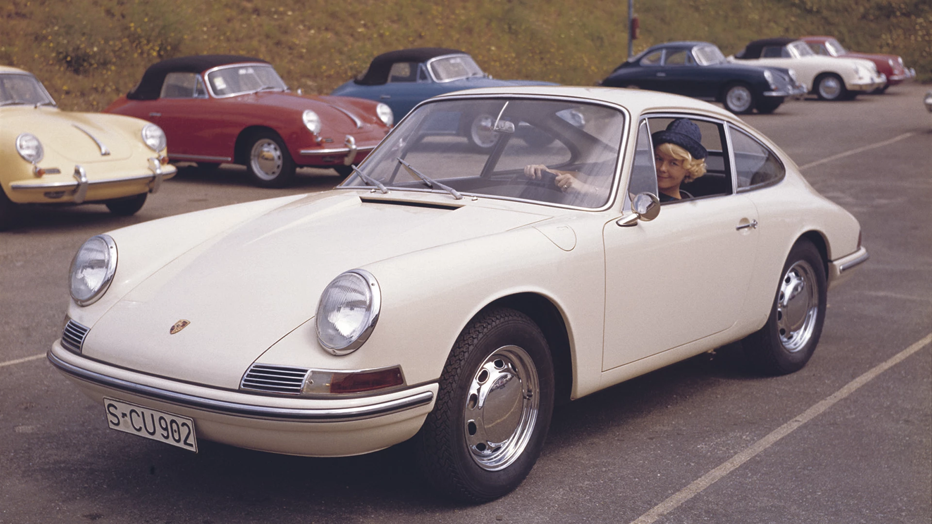 The Porsche 911 was first sold in 1963 with the 956 range continuing to be sold until 1965