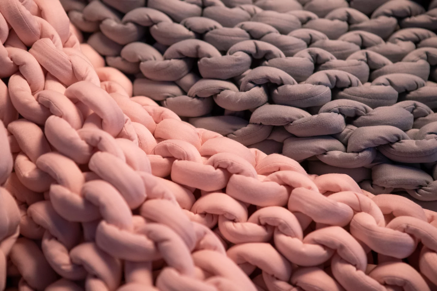 Nuzzie Knit is filled with a high-density fiber called DuraFill, which spreads the weight out more evenly