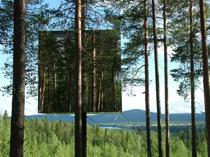 The Treehotel's captivating Mirrorcube room