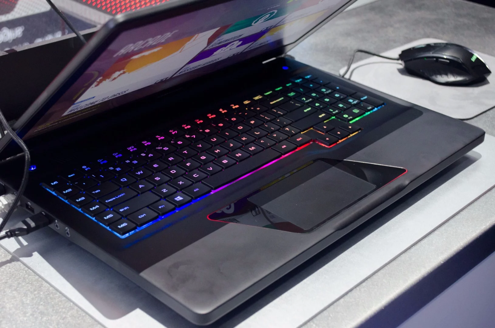 The Notebook Odyssey's custom backlit keyboard