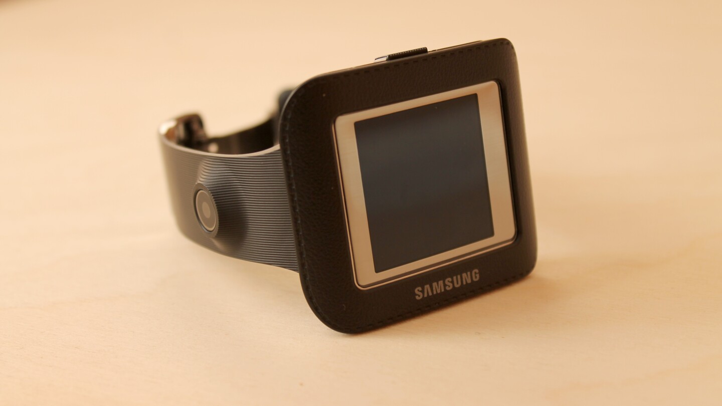The Gear in its NFC-enabled charging cradle