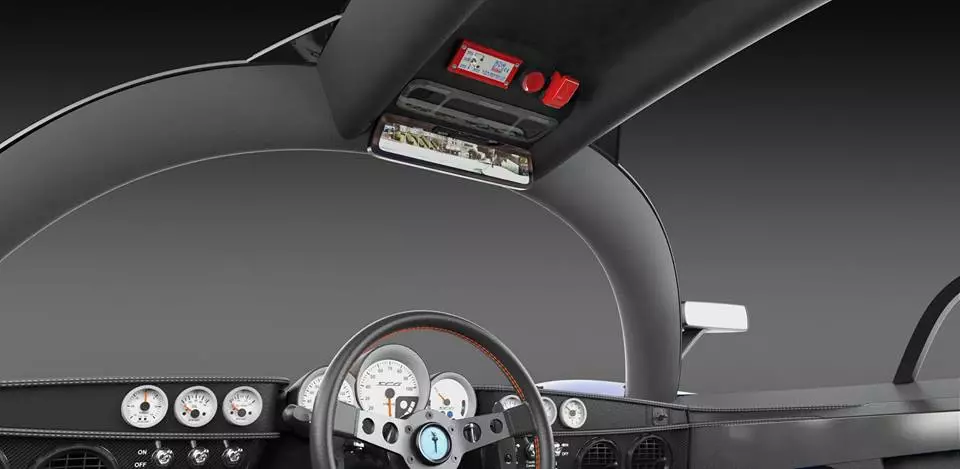 Rear view in the SCG 004S is via a camera display where a mirror would be