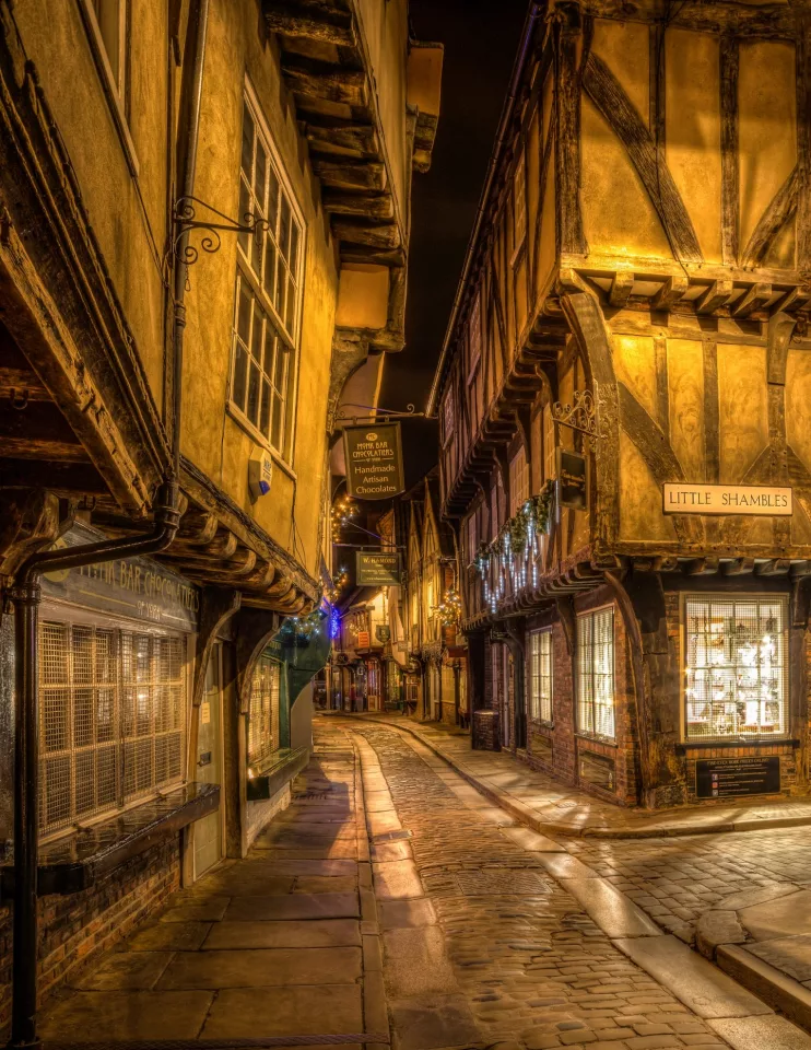 Shortlist. The Shambles - York. A historic Street located in the heart of the city of York. Although mentioned in the Domesday Book most of the buildings date to 14th-15th century and mainly comprised of butchers til late 19th century