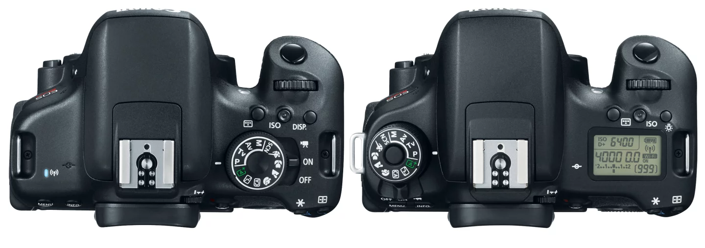 There are a number of differences between the Canon EOS 750D (Rebel T6i) and the Canon EOS 760D (Rebel T6s) like the top LCD panel