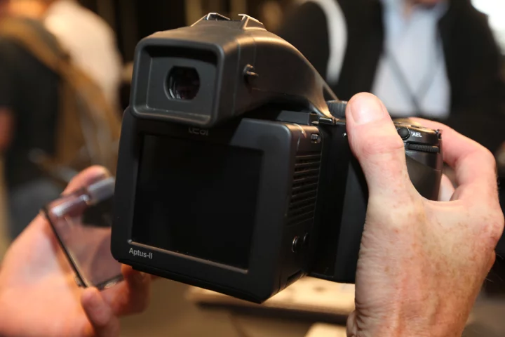 Leaf Aptus-II on the Phase One 645DF camera at Photokina 2010