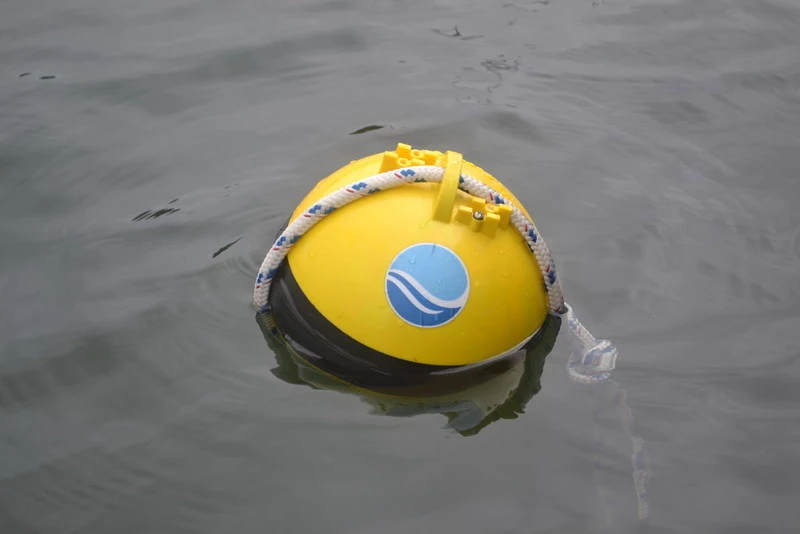 Tied onto a fishing net, the Farallon Buoy transmits its GPS coordinates if it's moved beyond a set geographical radius