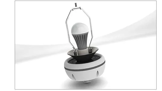 The Sound of Light light-socket powered wireless speaker