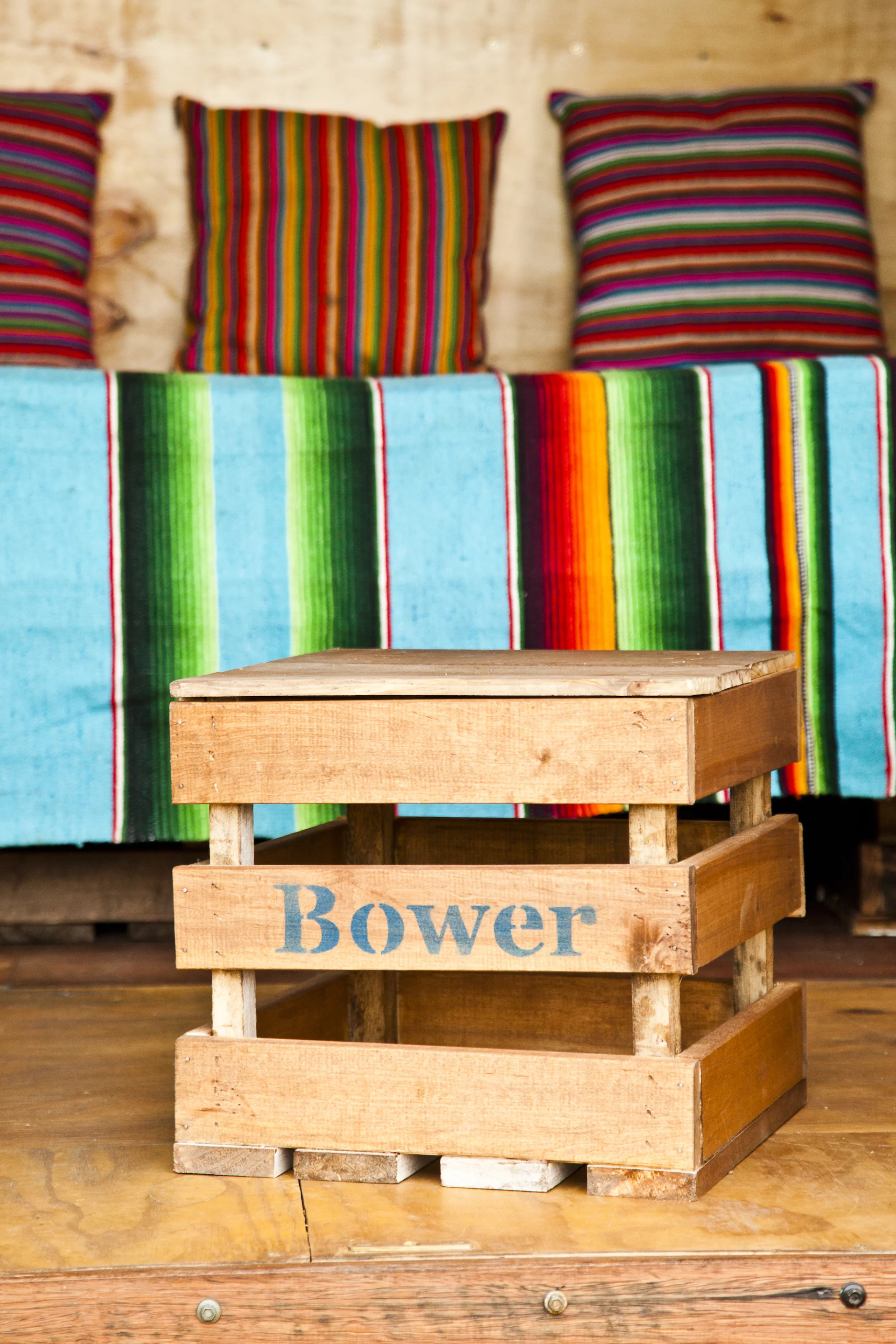 Seating is simple and small (Photo: Alicia Fox Photography)