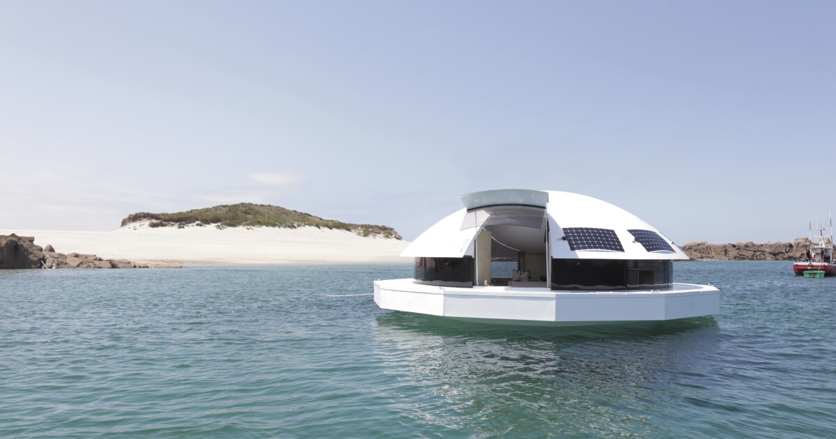 Picture of Floating off-grid home looks fit for a Bond villain