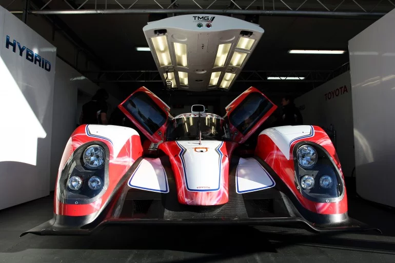 The Toyota petrol electric TS030 HYBRID