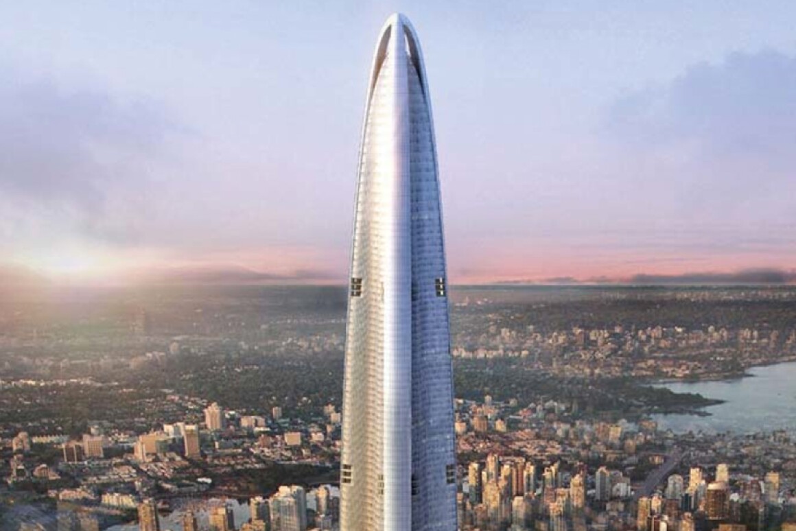 Six-hundred meter tall aerodynamic eco-tower being built ...