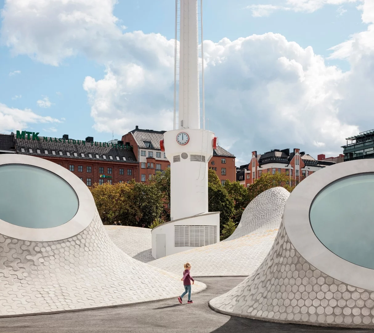 The mounds and humps that now dot Lasipalatsi Square in Helsinki might be mistaken for features of a skatepark