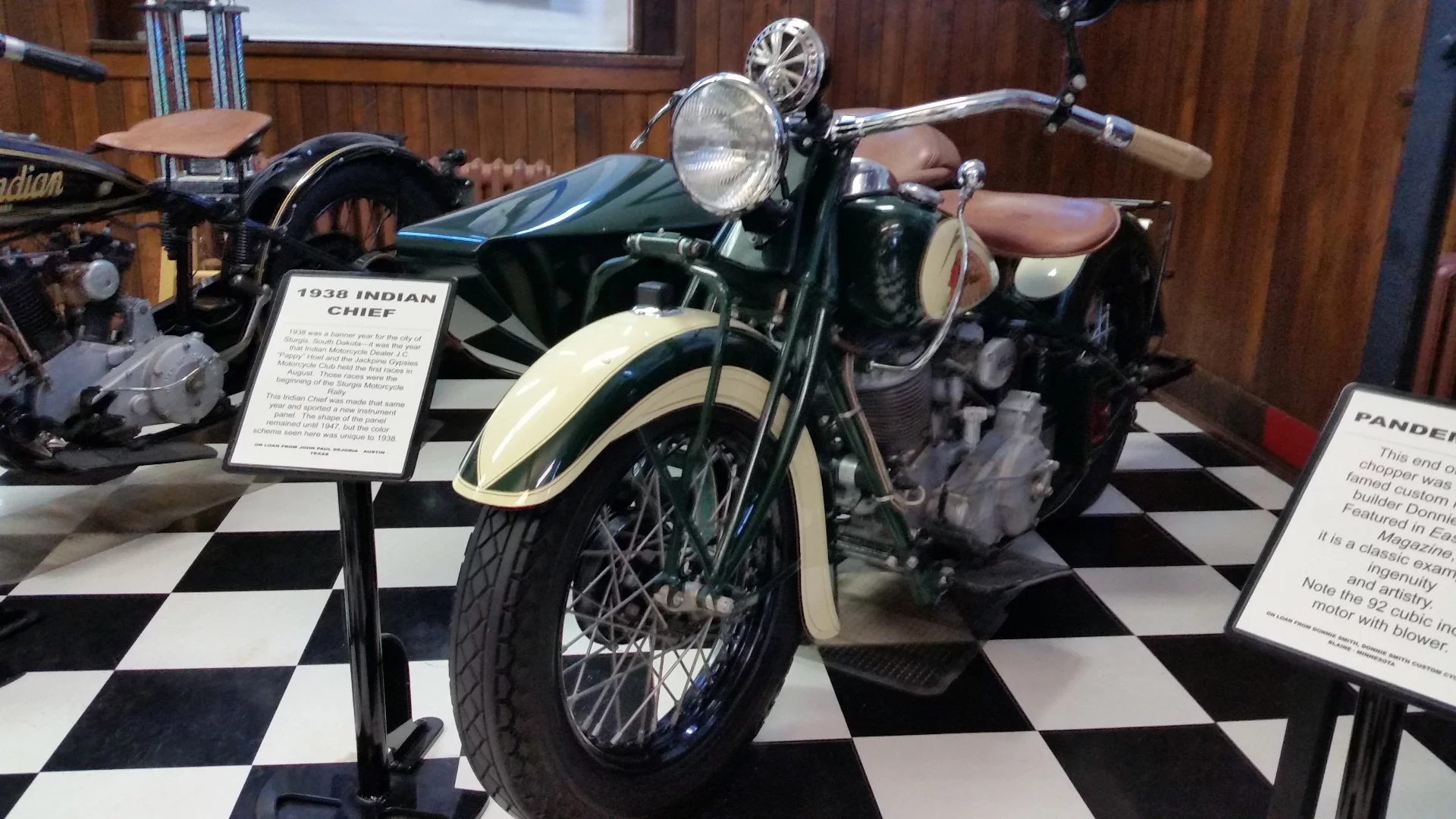 Here's a 1938 Indian sidecar rig