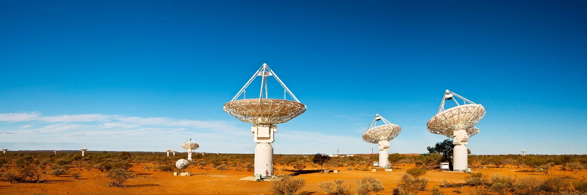 ASKAP radio telescopes at the Murchison Radio-astronomy Observatory (MRO), March 2013
