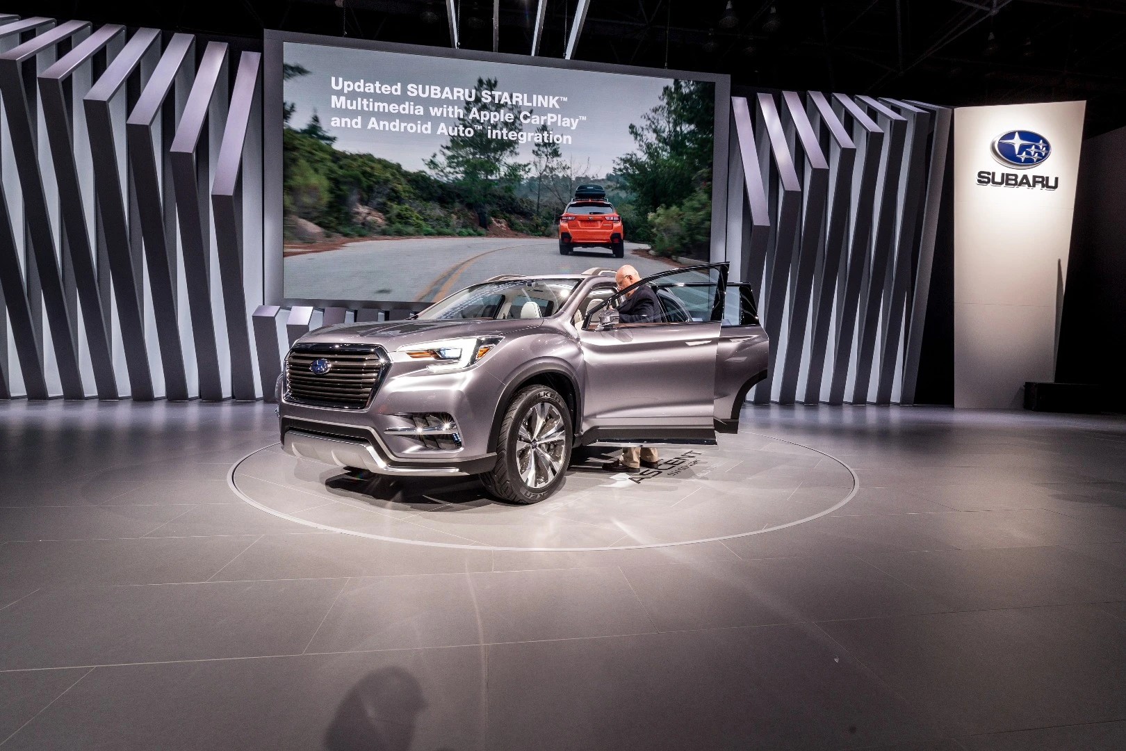 The Subaru Ascent on show in New York