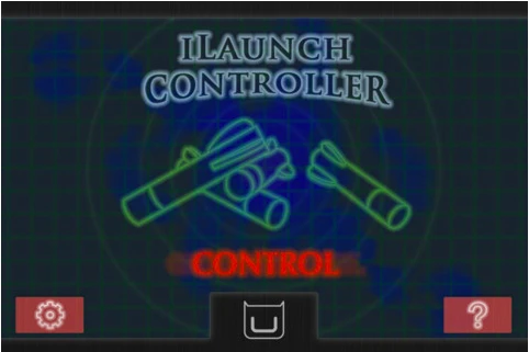 An iLaunch Controller app is used to control the missile launcher remotely