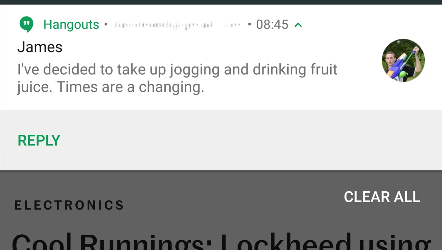 There's improved support for dealing with notifications without having to open each app