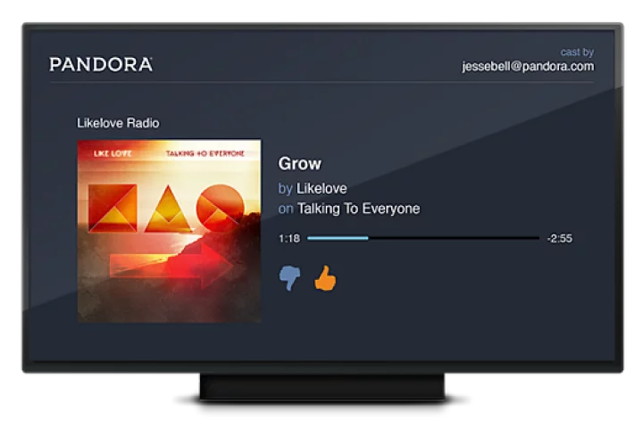 Pandora brings another music streaming option to the Google Chromecast