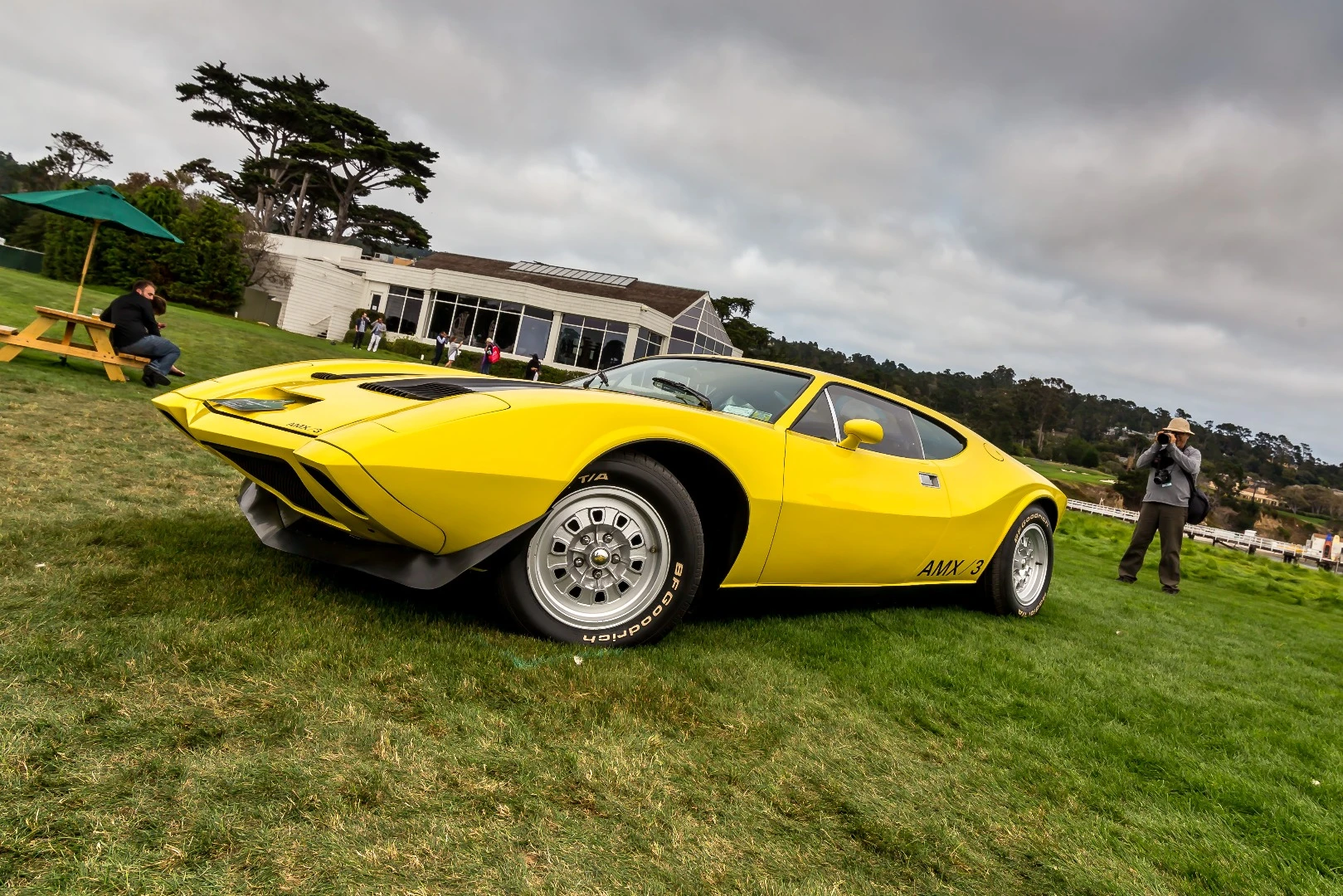 Designed by former Ferrari employee, Giotto Bizzarrini, the American Motors AMX/3 Coupe sported similar design details to Ford's DeTomaso Pantera