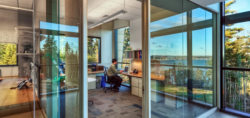 The lab is designed to be an inspiring place to work (Photo: Perkins+Will)