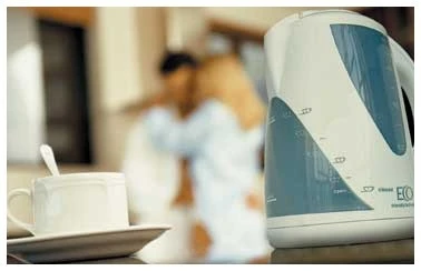 The Eco Kettle allows the user to fill the kettle to its maximum, then boil only what they require, from one to eight cups