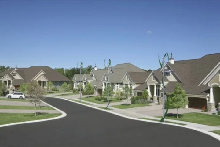 A rendering showing what the street lights might look like in a typical urban street. With orders already being processed, Urban Green Energy will be releasing images of its solution in action before long