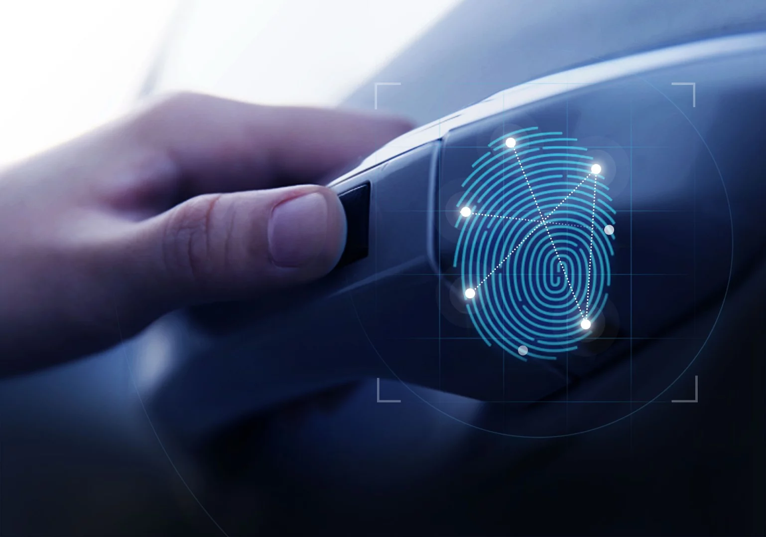 Hyundai says the fingerprint scanners in the doors have just a 1 in 50,000 chance of letting the wrong person in