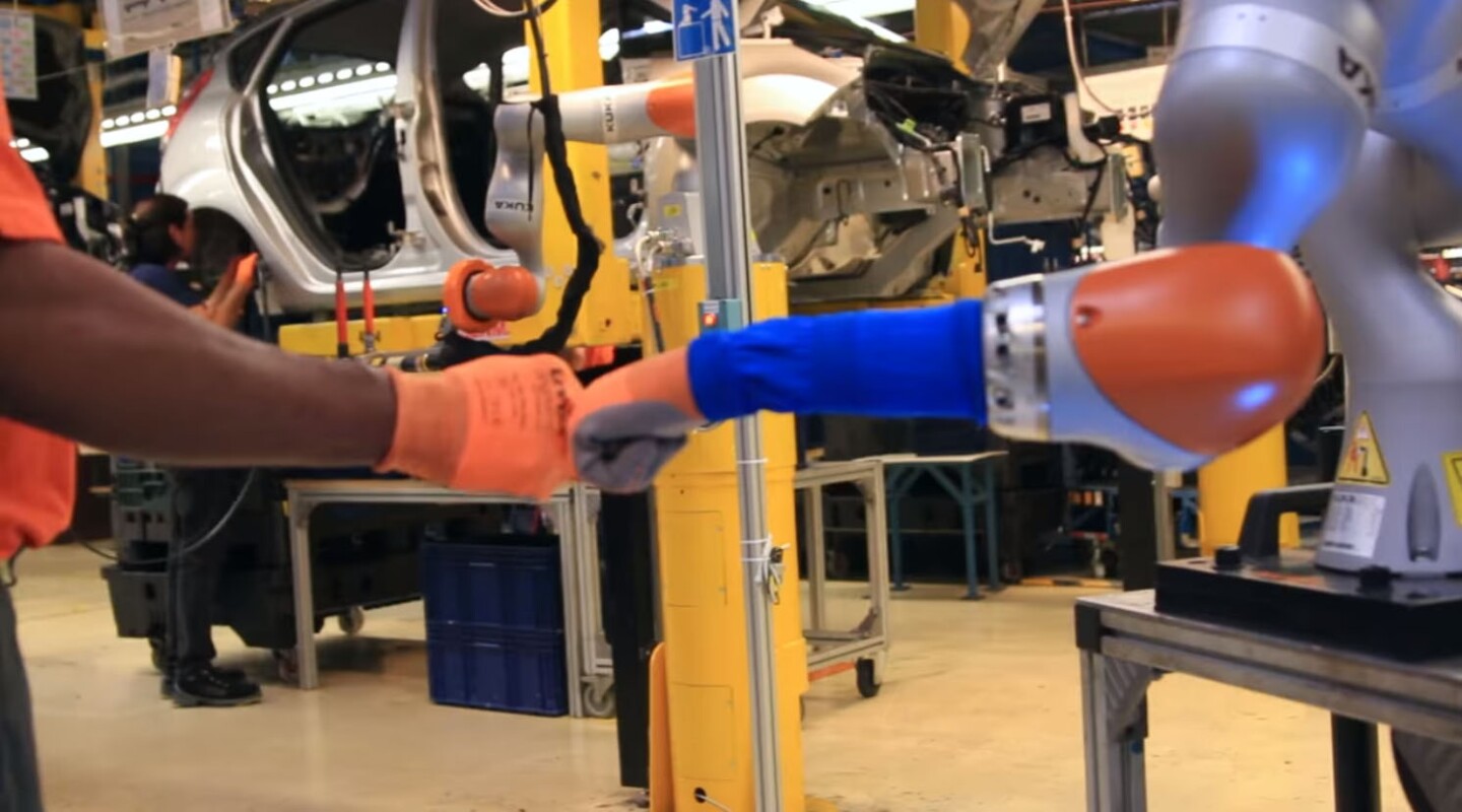 Yes, this is staged for the cameras. We're looking forward to seeing the "bro-bot" when it lands
