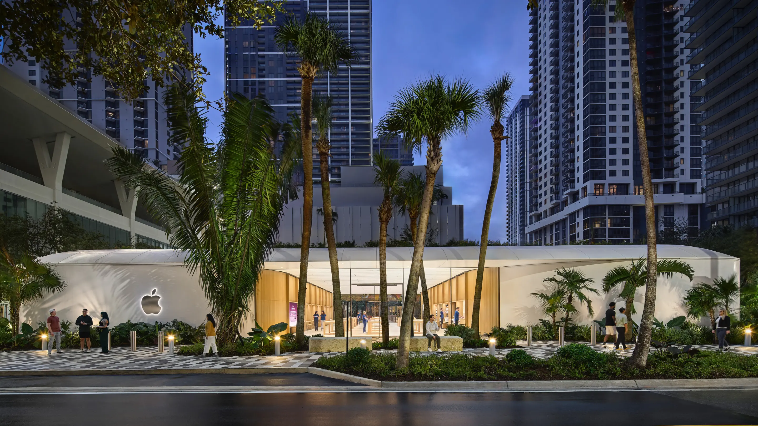 Apple Store Tree Modern timber hits US retail in a big way with first wooden Apple Store