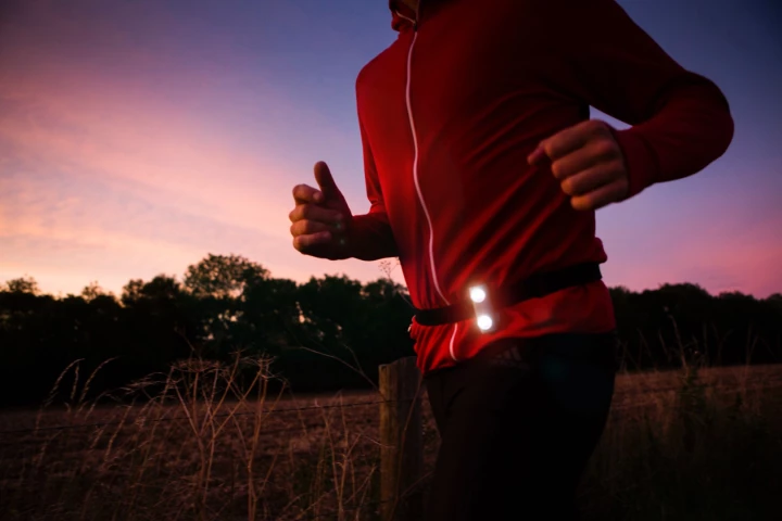 The Million Mile Light keeps you visible from up to about 650 feet away
