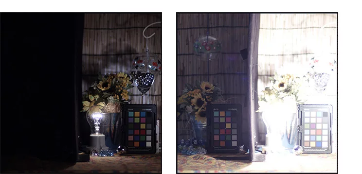 Examples of a scene that requires enormous dynamic range, with one half overlit and the other underlit