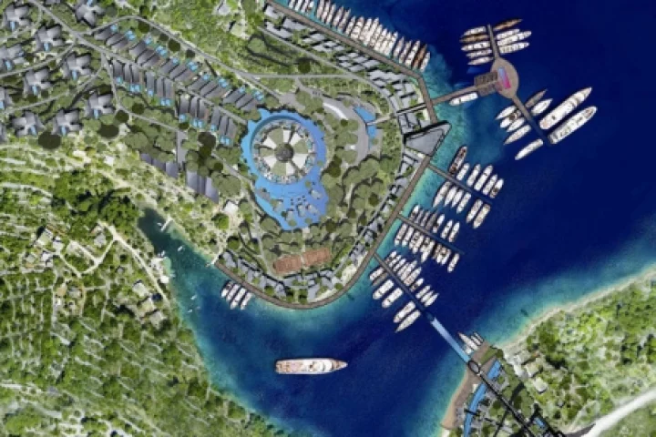 The Šolta Island resort will comprise a rotating hotel that affords all guests an ocean view (when their "turn" comes)