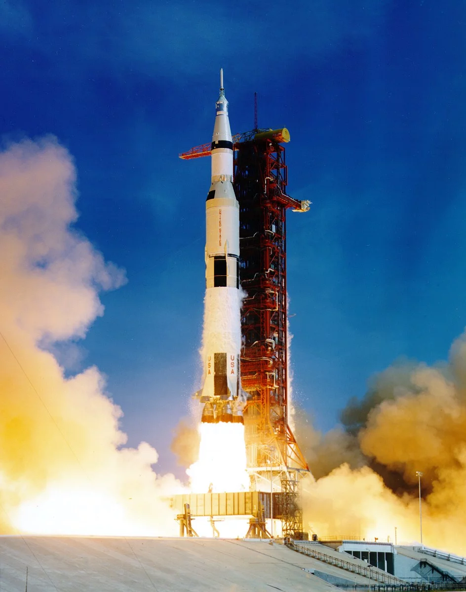 Apollo 11 lifting off (Image: NASA)