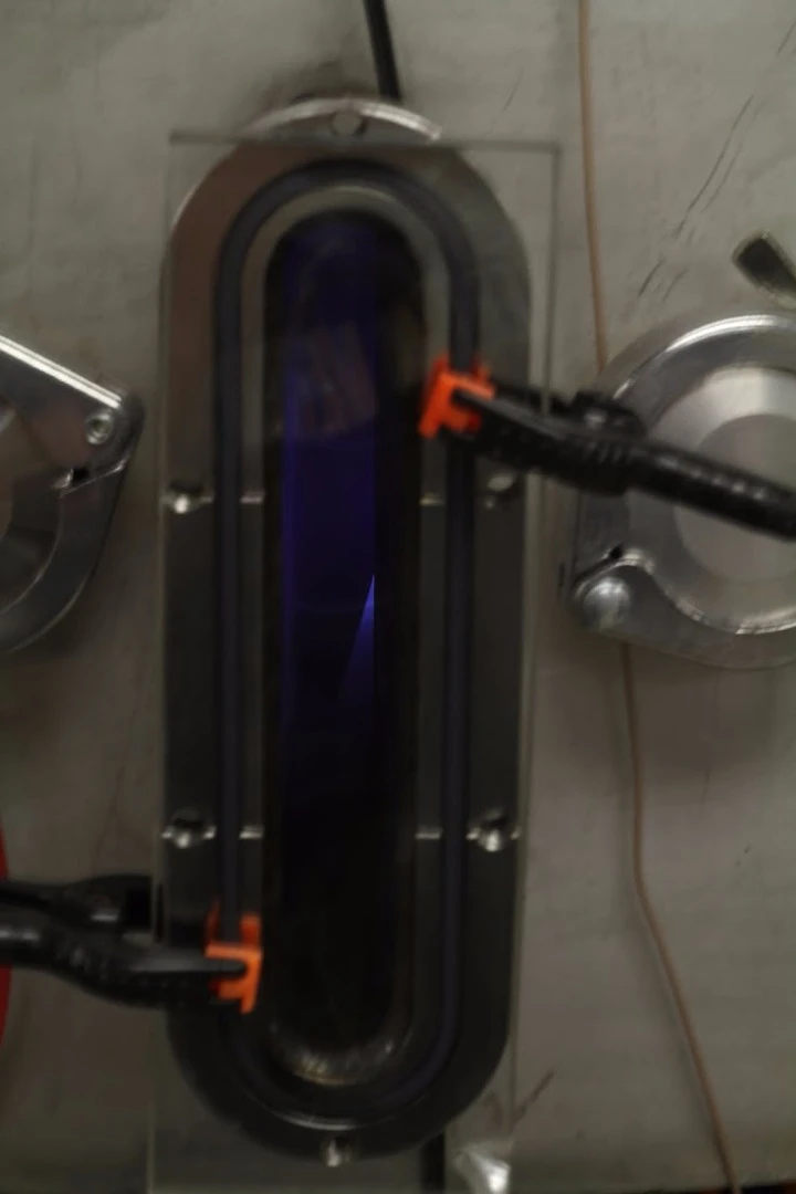 Plasma as seen through an inspection port