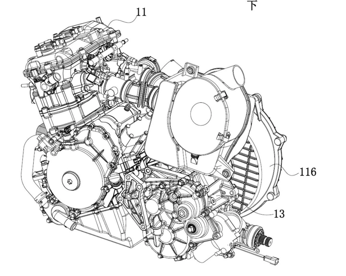 CFMoto's parallel twin engine with automatic CVT transmission. Just ...