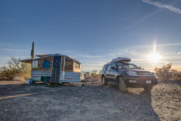 Richard Ward used to live in a 250 sq ft tiny house, but decided it was too big for his needs and downsized to the Terraform Three