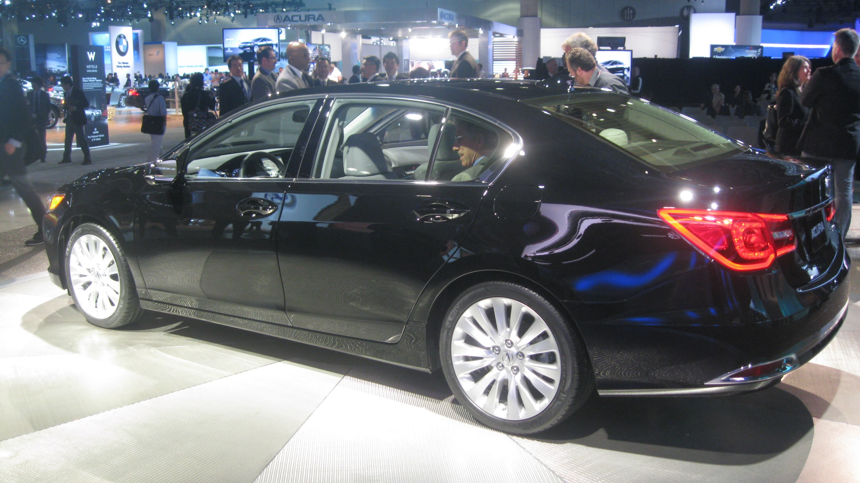 A side/rear view from the show floor