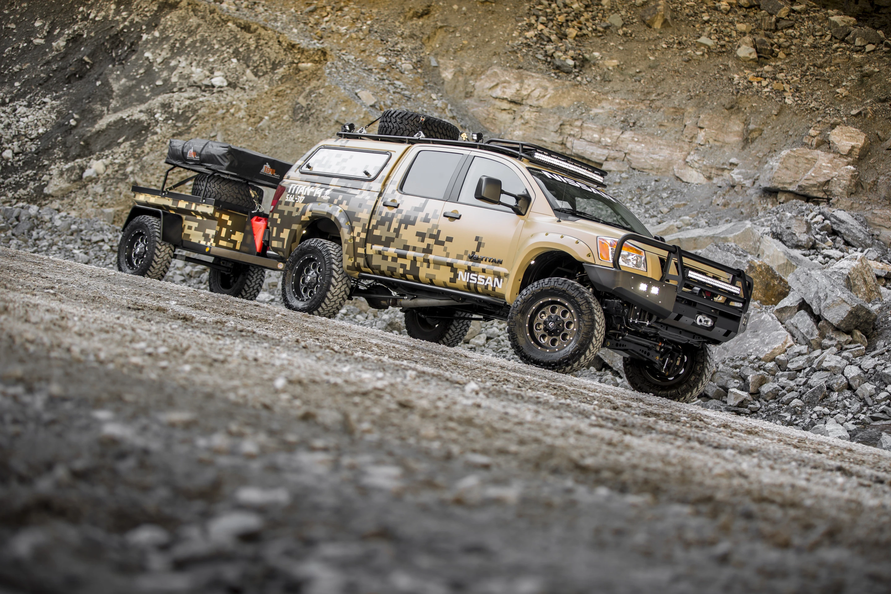 The Titan includes a custom exterior, revised suspension system and off-road upgrades