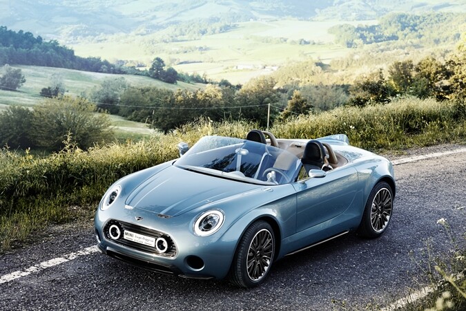 It has classic Mini stripes embossed into the bonnet
