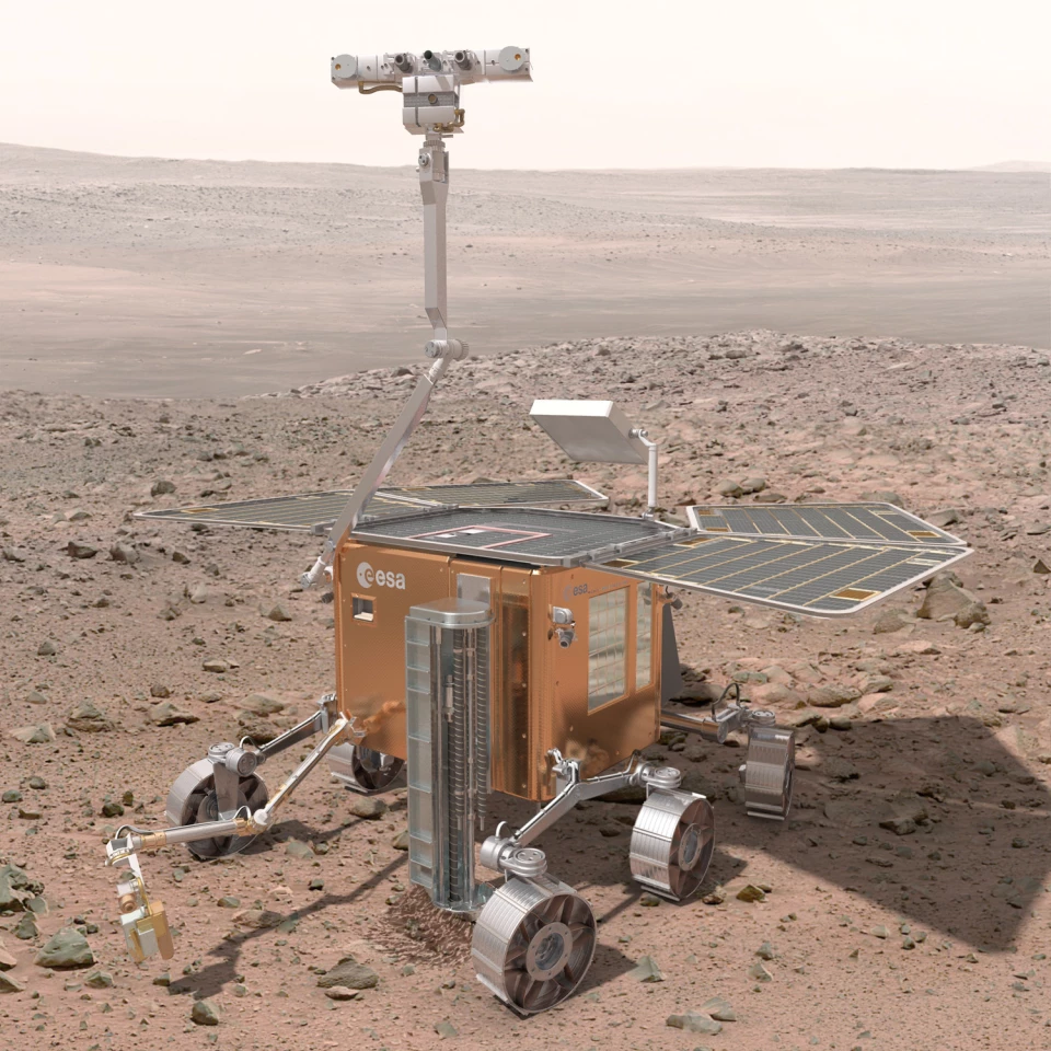Artist's rendering of the ExoMars rover (Image: ESA)